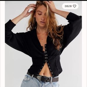 Free people  Girls Night Thermal Hoddie